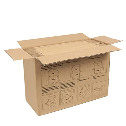 PHAREGE 25 Pack 12x9x2 inch Cardboard Shipping Boxes, Brown Mailing Box - color: Brown, size: 12x9x2 inch 25 Pack