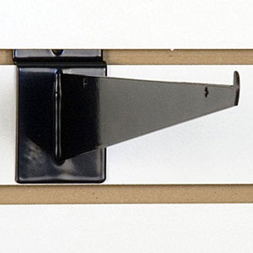 Black Slatwall Shelf Bracket 14 Inches - Lot of 8