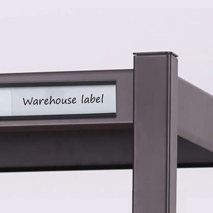C Channel Magentic Label Holders 2x5.5 Inches with Paper Inserts and Clear Plastic Protectors,Magnetic Data Card Holders File Cabinet Labels,Pack of 50 - size: 2"x5.5"-50pcs