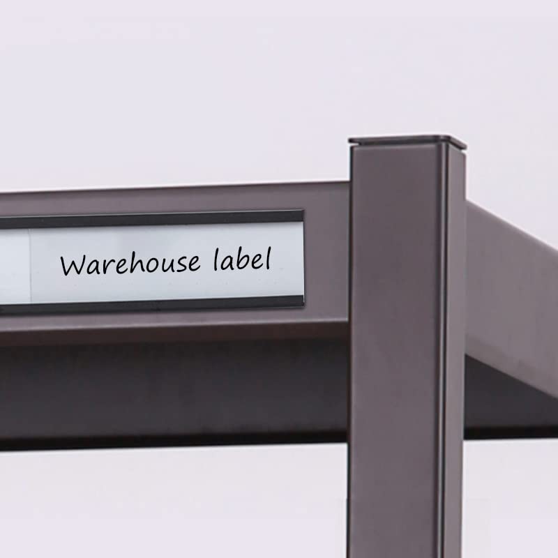 C Channel Magentic Label Holders 1x3 Inches with Paper Inserts and Clear Plastic Protectors, Pack of 30, Magnetic Data Card Holders File Cabinet Labels - size: 1"x3"-30pcs