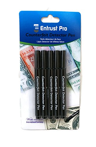 5-Pack Counterfeit Pens - Fake Money Detector Markers from - style: Round Tip