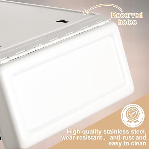 Tioncy 2 Pcs Sanitary Napkin Receptacle Wall Mounted,White - color: White