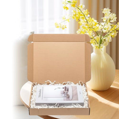 Wowxyz Brown Shipping Boxes 13x10x2" 30 Pack Corrugated Cardboard Mailers - size: 13x10x2"
