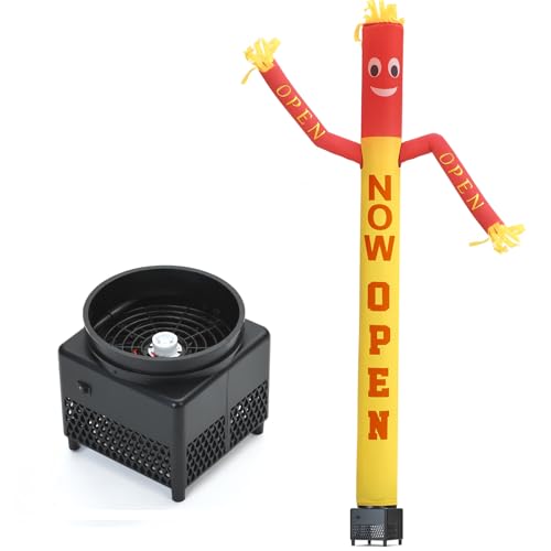 6ft Now Open Inflatable Waving Tube Man with Blower - color: NOW OPEN