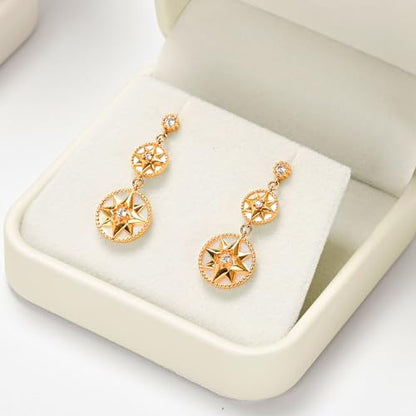 Beige PU Leather Small Jewelry Earring Gift Box - color: Beige Earrings Box