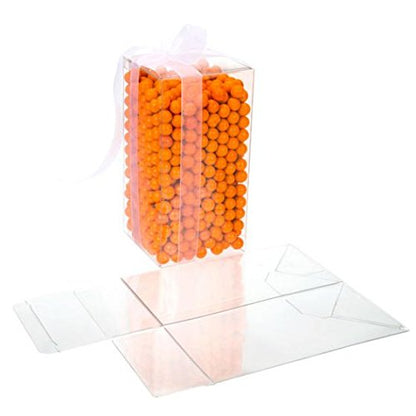 3" x 3" x 6" Crystal Clear Boxes Pop & Lock (25 Pieces) [FB59]