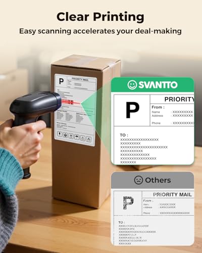 SVANTTO 4x6 Thermal Labels, 220Pcs/Stack, White Shipping Labels - size: 220 Labels
