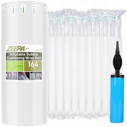 Bubble Packing Moving Wrap For Packing Materials,15.75"x164', Includes Pump | Heavy Duty Moving Protection Fragile Item - size: 15.75"x164'