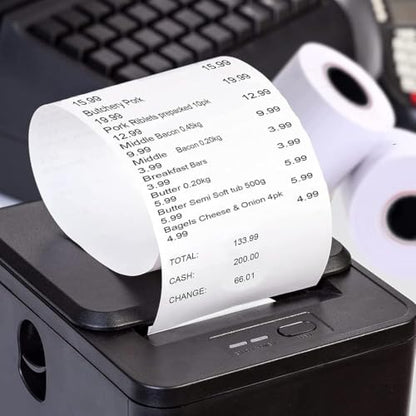 2 1/4'' x 50' Thermal Receipt Paper 50 Rolls 2.25"x50ft Receipt Roll - size: 2 1/4" x 50ft, style: 50 Rolls