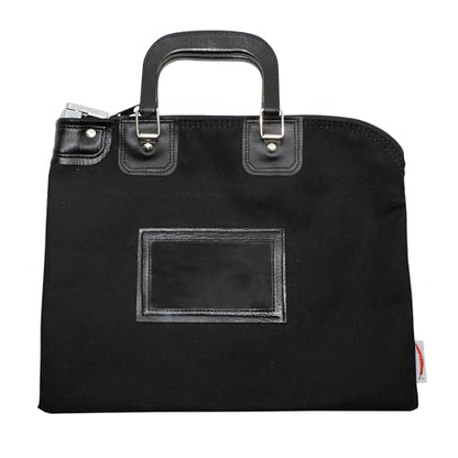 Lockable Fire Resistant Document Bag, Black - color: Black
