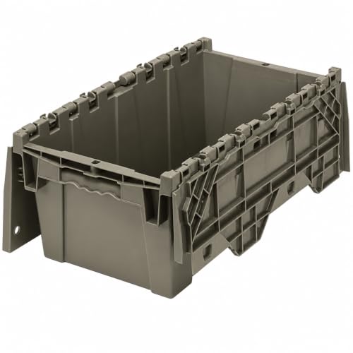 Storage Bins with Lids Heavy Duty Stackable Storage Box - size: 20" x 12" x 7"