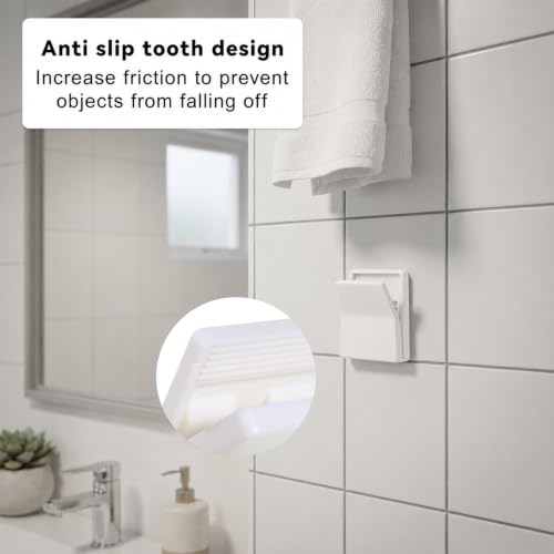 6Pcs Large Self Adhesive Clips, No Drilling Wall Tapestry Clips for Hanging