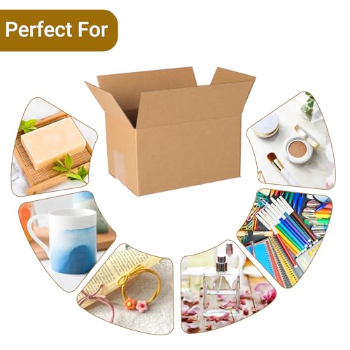 zmybcpack 40 pack 7x5x4 inch Cardboard Box Mailers, Kraft Shipping Boxes - size: 40 pack 7"x5"x4"
