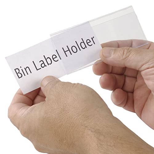Tri-Dex Label Holder 1-3/4 x 4 for Stacking Bin, 25PK