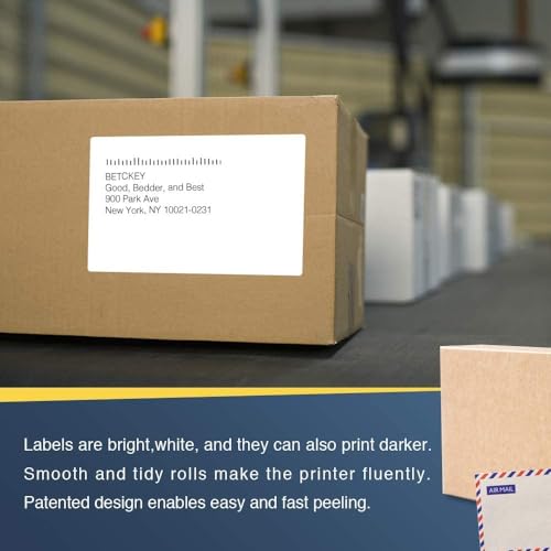 BETCKEY - Compatible Shipping Labels Replacement for Brother DK-1247 (4.07 in x 6.4 in), Use with Brother QL Label Printers [10 Rolls/1800 Labels] - color: Dk-1247 4.07" X 6.4" Fit Ql-1110nwb