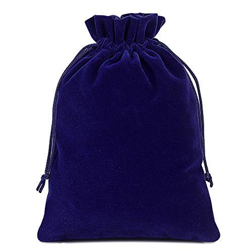 25pcs Velvet Drawstring Bags Gift Bags for Wedding Party Favor 5" x 7" - color: Royal Blue