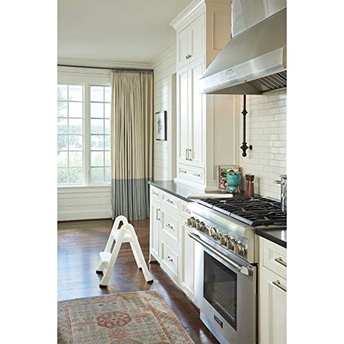Rubbermaid EZ Step Folding Stool, 2-Step, White