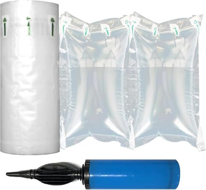 Air Pillows for Shipping, 300 Count Packing Cushion Film with Pump, 4.72" * 7.87" Inflatable Air Packing Bags for Packaging Moving Box Filler, Purse Shape Alternative to Packaging Peanuts - size: 4.72" * 7.87"(300 Count)