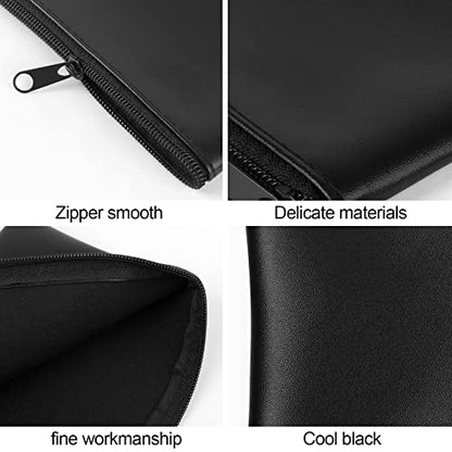 2 Pieces Money Bags with Zipper, 11x6.1 inch Money Pouch, Bank Bag, Cash Bag, Check Wallet, Cosmetics - color: Black, size: 2 Pieces