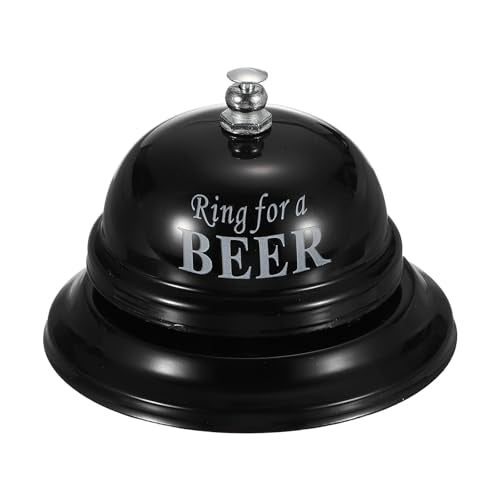 PATIKIL Desk Bell, 3.3" Service Call Bell Ringing, Beer, Black - color: Black(beer)