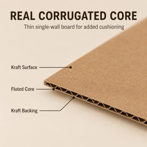 Corrugated Pads, Protective Packaging Sheets for Shipping and Moving (cardboard 3.5 * 4.5in 60Pcs) (cardboard 8.5 * 11in 10Pcs) - size: cardboard 8.5*11in 10Pcs