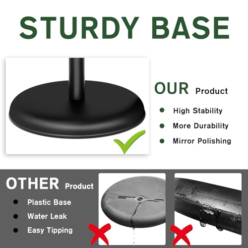 Sign Holder - 8.5x11 inch Sign Stand Holder Adjustable Display Stand Floor Standing Sign Holder, Signage Stand with Snap-Open Frame Display for Malls,Schools,Restaurants (Black)