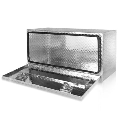 FORWODE 36 Inch Underbody Truck Tool Box Aluminum Trailer Toolbox Silver - color: Silver, size: 36x17x18 inch