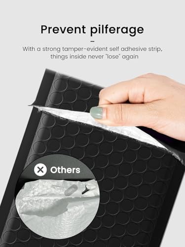 GSSUSA Black Bubble Mailers 4x8 Padded Envelopes 19200 Pack, 1Pallet - color: Black, size: 4x8 19200PC
