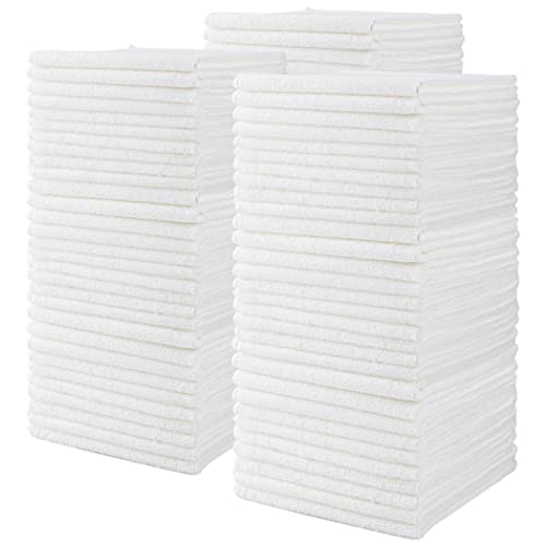 CARTMAN 14x14 Inch 90 Pack 280GSM Microfiber Cleaning Cloths, White - size: 14"x14" 90pk white