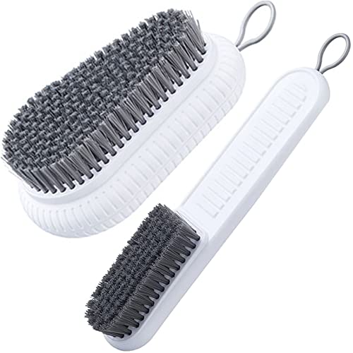 Cleaning Brush Soft Bristle Brush Laundry Scrub Brush Clothes & Shoes Brush - color: White