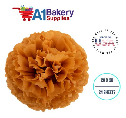 Tissue Paper Squares, Bulk 24 Sheets, Premium Gift Wrap and Art Supplies for Birthdays, Holidays, or Presents by A1BakerySupplies, Small 20 Inch x 30 Inch (Goldenrod) - color: Goldenrod