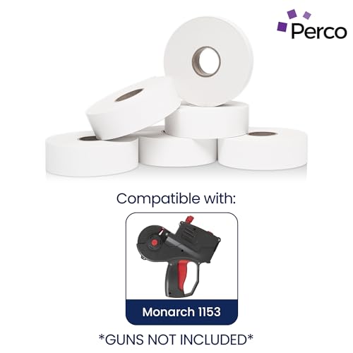 Pricing Labels for Monarch 1153 White - 6,000 Labels w/ 6 Rolls Value Pack, 1 Sleeve - Made in USA - color: White, size: 1 Sleeve