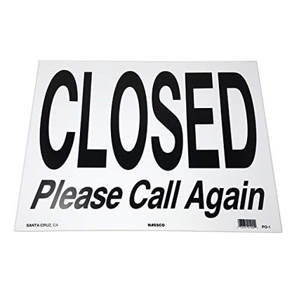 Extra Large Yes We're Open & Closed Window Sign, 15" H x 19" W, 5 Pack - size: 5 Pack