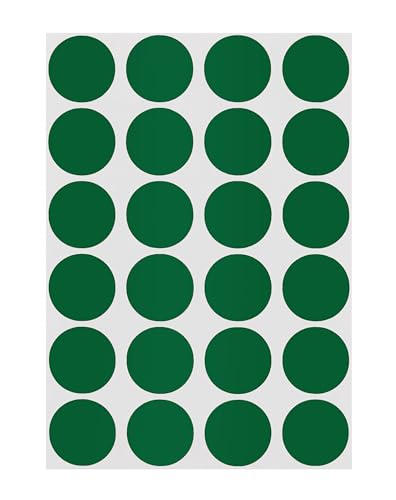 ChromaLabel Forest Green Dot Stickers, 3/4 Inch, 1008/Pack - color: Forest Green