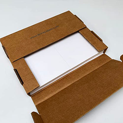 Printable Shipping Address Label | 8.5" x 5.5" (5-1/2 x 8-1/2) | Qty 20 Count | 10 Sheets Total | Permanent White Matte | Compatible with Inkjet and Laser Printer | Blank Labels - size: 8.5" x 5.5"