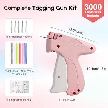 Stitch Gun for Clothes, Handheld Quick Clothing Fixer - color: Pink