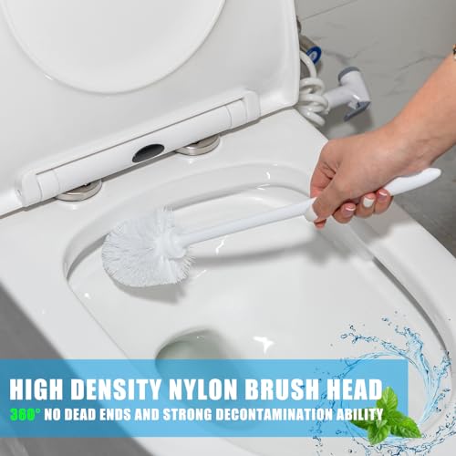 Tioncy 15 Pcs 14.2 Inch Toilet Brushes for Bathroom Bowl Scrubber