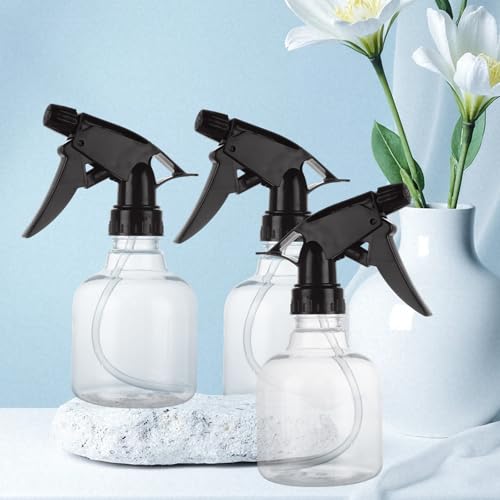 20 Pack 8 Oz Plastic Spray Bottle with Black Trigger Sprayers, Empty Refillable Spray Bottles with Adjustable Head Sprayer for Cleaning, Hair, Plant & Kitchen Use