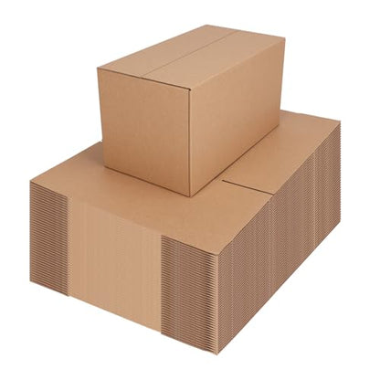 CRUGLA 40 Packs 11x6x6 Shipping Boxes, Brown Mailing Boxes - size: 11x6x6 Inch