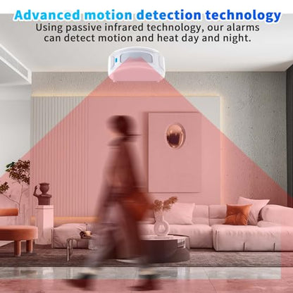 Door Alarm, Motion Sensor Doorbell Entry Alert Detector for Home Office Store Business, Sleepwalker Elderly Toddler Safety Monitor, Caregiver Reminder Kids Safety, Driveway Mailbox