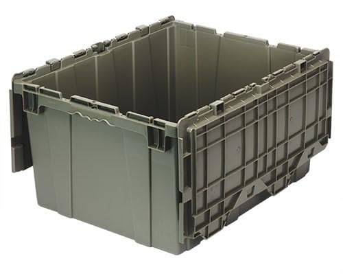 Storage Bins with Lids Heavy Duty Stackable Storage Box - size: 24" x 20" x 12"