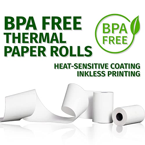 (50) Thermal Paper Rolls 2-1/4 X 63 Ingenico ICT 200 220 250 FD400 Vx520 - size: 2 1/4" X 63'