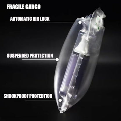 Miupoo Packaging Air Bags,Clear Plastic Inflatable Air Packaging Protector Bag with Free Pump Cushion,Air Cushion Blocking Packaging Bag,4x6 Inches,200 Pieces - size: 4x6×200 Inches