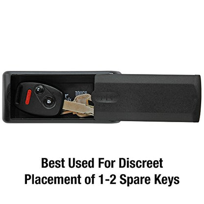 Master Lock Magnetic Key Holder, Key Storage Box to Hide Keys 3-Pack 207EC3 - style: 3 Pack, Black