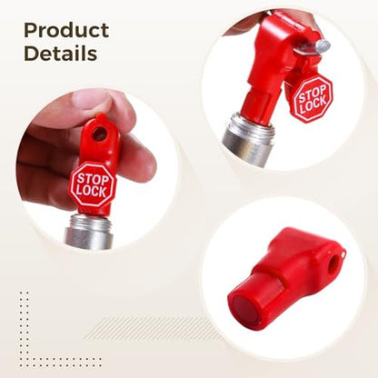 100 PCS Stop Lock Security Peg Hook Locks, Plastic Anti-Theft Display Hook Locks for Retail Pegboard, Universal Security Locks with 0.24 Inches Hole for Store Display and Merchandise Protection