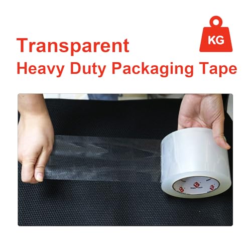 BOMEI PACK 3 inch Wide Clear Packing Tape, 3 inch x 110 Yards (330ft), Industrial Grade 3'' Heavy Duty Shipping Tape Refills for Box Office Moving, Packaging and Mailing - size: 3 inch x 110 yards