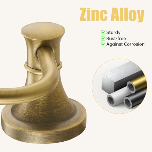 BESy Toilet Paper Holder Wall Mounted Bathroom Tissue Holder Antique Brass - color: Antique Brass