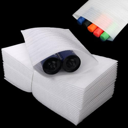 LAFULER 100 Pack 10x12 Inch CushionFoam Pouh Protecting For Packing, 0.03In(0.8mm) Thickness Moving Foam Wrap Pouches, Packing Supplies for Storage and Shipping, Protect mug, Cup, Glasses,and Dishes - size: 10×12In（100Pcs）