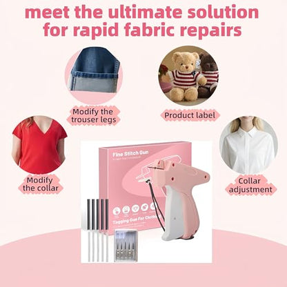Stitch Gun for Clothes, Pink-White - color: PINK-WHITE