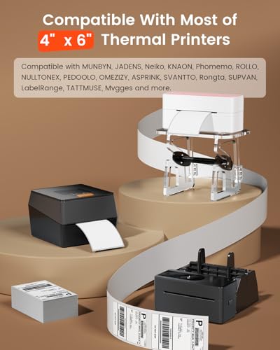 Phomemo 4x6 Thermal Shipping Label, Commercial Grade, 250 Sheets/Stack - color: White-250